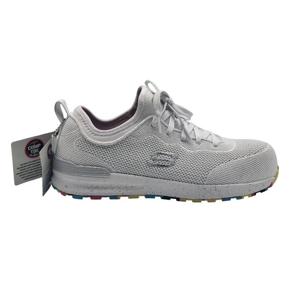 Skechers Bulkin Balran Womens Size 7‎ Work and Safety Shoes 108033 White - Picture 1 of 8